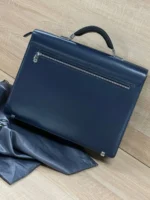 Мужской портфель MONTBLANC тёмно-синего цвета, артикул 346984 — фото 2