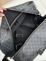 Мужская дорожная сумка Gucci чёрного цвета, артикул 346986 — фото 5