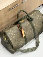 Мужская дорожная сумка Louis Vuitton цвета хаки, артикул 346988 — фото 3