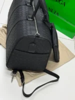Мужская дорожная сумка Bottega Veneta чёрного цвета, артикул 346989 — фото 6