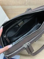 Мужской портфель Prada коричневого цвета, артикул 346990 — фото 5