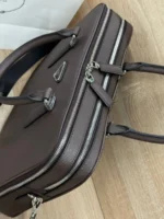 Мужской портфель Prada коричневого цвета, артикул 346990 — фото 8