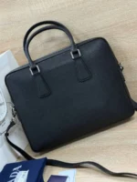 Мужской портфель Prada чёрного цвета, артикул 346993 — фото 2