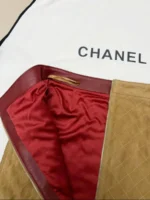 Женская замшевая юбка Chanel коричневого цвета, артикул 346998 — фото 5