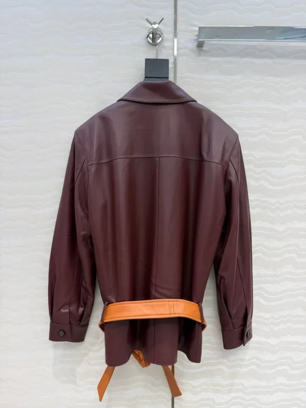 Кожаная куртка SAINT LAURENT — фото 2