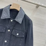 Женская джинсовая куртка Bottega Veneta чёрного цвета, артикул 347028 — фото 6