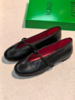 Женские балетки Bottega Veneta чёрного цвета, артикул 347061