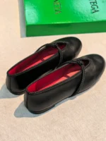Женские балетки Bottega Veneta чёрного цвета, артикул 347061 — фото 4
