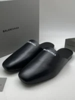 Мужские мюли Balenciaga чёрного цвета, артикул 347075