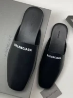 Мужские мюли Balenciaga чёрного цвета, артикул 347075 — фото 4