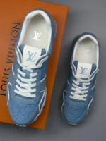 Мужские кроссовки Louis Vuitton голубого цвета, артикул 347078 — фото 3