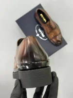 Мужские дерби Prada коричневого цвета, артикул 347081 — фото 4