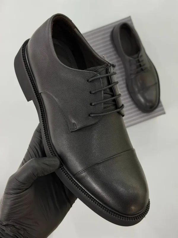 Мужские дерби Zegna чёрного цвета, артикул 347084
