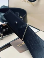 Мужской ремень Tom Ford чёрного цвета, артикул 347088 — фото 4