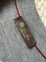 Мужское поло с длинным рукавом Loro Piana серого цвета, артикул 347096 — фото 7