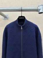 Мужская кофта на молнии Louis Vuitton тёмно-синего цвета, артикул 347098 — фото 3