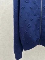 Мужская кофта на молнии Louis Vuitton тёмно-синего цвета, артикул 347098 — фото 4