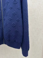 Мужская кофта на молнии Louis Vuitton тёмно-синего цвета, артикул 347098 — фото 6