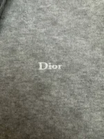 Мужская кофта на молнии Dior серого цвета, артикул 347099 — фото 8