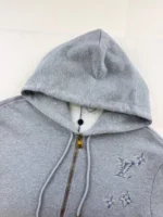 Мужская кофта на молнии Louis Vuitton серого цвета, артикул 347104 — фото 4