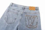 Мужские джинсы Louis Vuitton голубого цвета, артикул 347113 — фото 5
