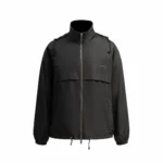 Мужская ветровка Saint Laurent чёрного цвета, артикул 347117