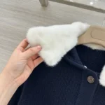 Женский кардиган Loro Piana тёмно-синего цвета, артикул 347127 — фото 8