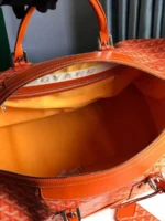 Мужская дорожная сумка Goyard оранжевого цвета, артикул 347134 — фото 4