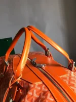Мужская дорожная сумка Goyard оранжевого цвета, артикул 347134 — фото 8