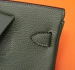 Мужская сумка-слинг Hermes цвета хаки, артикул 347141 — фото 8