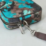 Мужская сумка мессенджер Gucci голубого цвета, артикул 347143 — фото 5