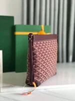 Мужской клатч Goyard бордового цвета, артикул 347145 — фото 3