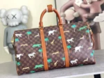 Мужская дорожная сумка Louis Vuitton коричневого цвета, артикул 347146 — фото 2