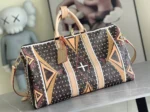 Мужская дорожная сумка Louis Vuitton коричневого цвета, артикул 347147