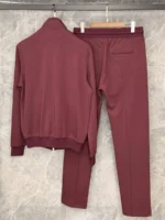 Мужской спортивный костюм Brunello Cucinelli бордового цвета, артикул 347162 — фото 2