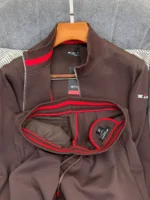 Мужской спортивный костюм Kiton коричневого цвета, артикул 347166 — фото 5