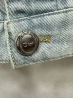 Женская джинсовая куртка Dior голубого цвета, артикул 347200 — фото 10