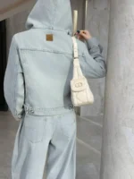 Женская джинсовая куртка Dior голубого цвета, артикул 347200 — фото 5