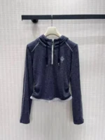Женский спортивный костюм Chrome Hearts тёмно-синего цвета, артикул 347205 — фото 2