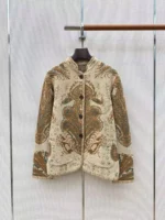 Женский жакет Loro Piana коричневого цвета, артикул 347209