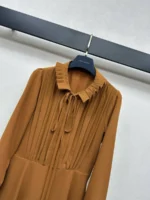 Женское платье Louis Vuitton коричневого цвета, артикул 347215 — фото 3