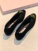 Женские балетки Jimmy Choo чёрного цвета, артикул 347217 — фото 4