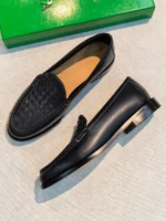 Женские лоферы Bottega Veneta чёрного цвета, артикул 347218 — фото 3