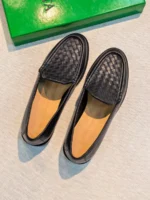 Женские лоферы Bottega Veneta чёрного цвета, артикул 347218 — фото 4