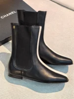 Женские челси Chanel чёрного цвета, артикул 347222 — фото 2