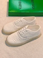 Женские кеды Bottega Veneta белого цвета, артикул 347235