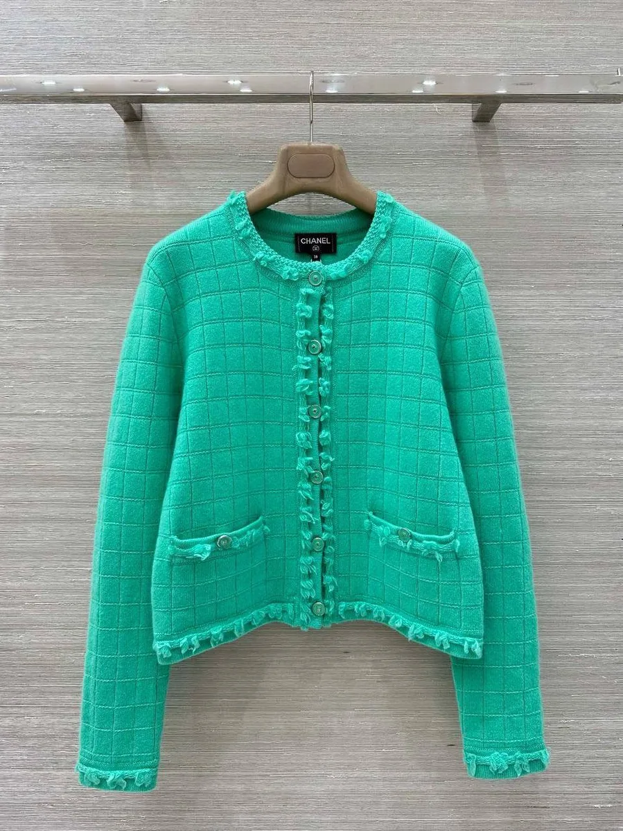 347242_1 Женский кардиган Chanel голубого цвета, артикул 347242