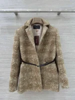 Женский пиджак Loro Piana коричневого цвета, артикул 347247