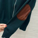 Женская кофта на молнии Miu Miu зелёного цвета, артикул 347253 — фото 5