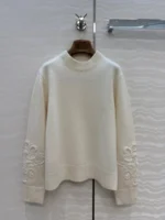 Женский свитер Loro Piana белого цвета, артикул 347256